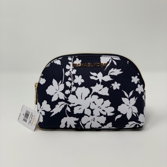 Michael Kors Handbags - NWT Michael Kors floral cosmetic/travel case
